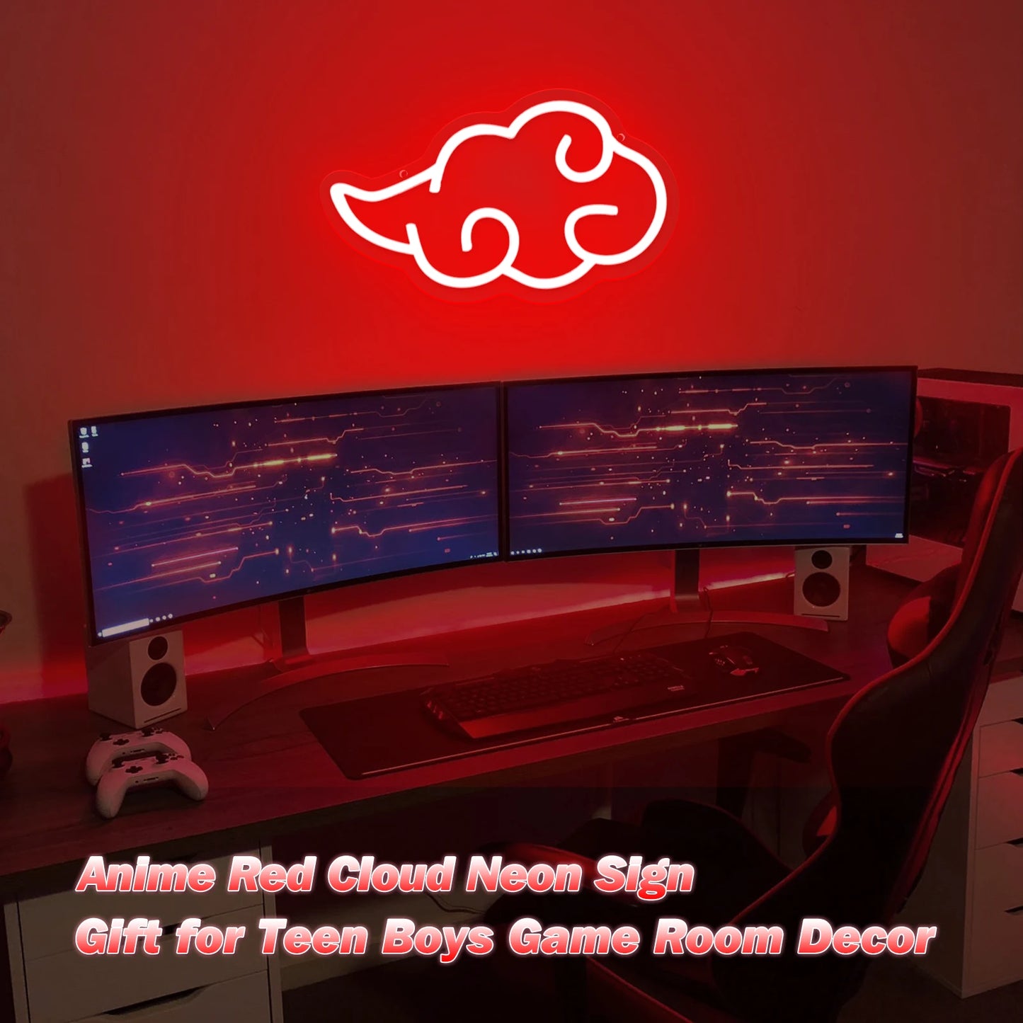 Cloud Shape Neon Sign Dimmable Night Light Wall Hanging Decor LED Neon Sign Party Wedding Bedroom Decoration USB Powered