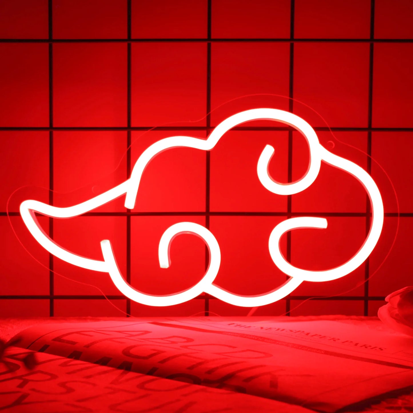Cloud Shape Neon Sign Dimmable Night Light Wall Hanging Decor LED Neon Sign Party Wedding Bedroom Decoration USB Powered