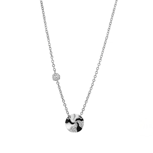 Earth Wind and Pave Necklace