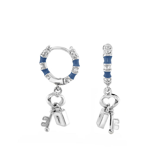 Lock and Key Earrings